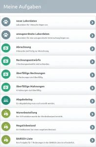 Weiterer Blick auf das Dashboard